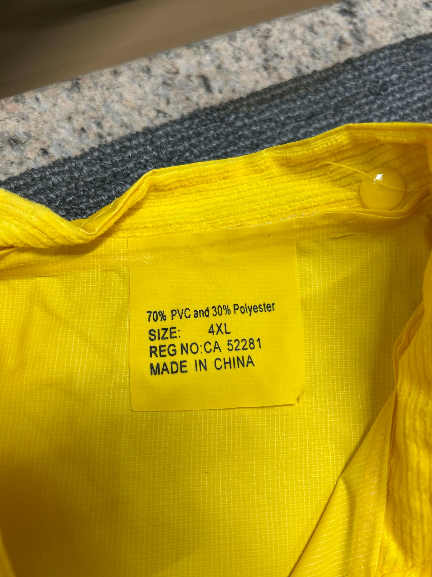 Fire-Resistant Rain Suits (4XL) – comes with jacket, hood, & pants