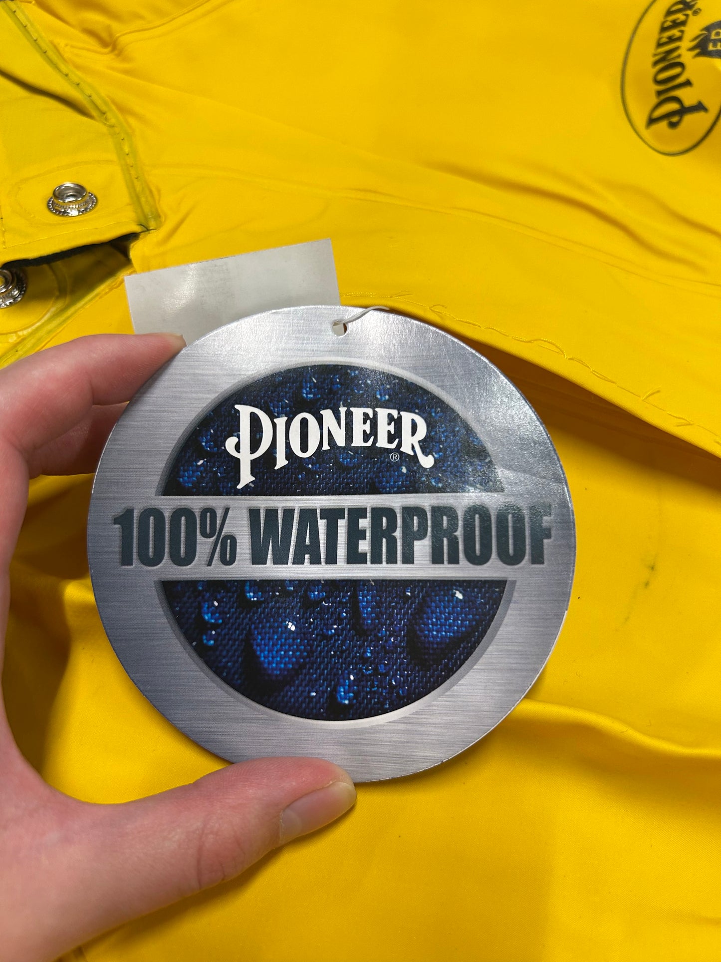 Pioneer 571 Flame-Resistant Waterproof Heavy-Duty PVC Rain Suits (4XL, Yellow) – comes with jacket, hood, pants, suspenders