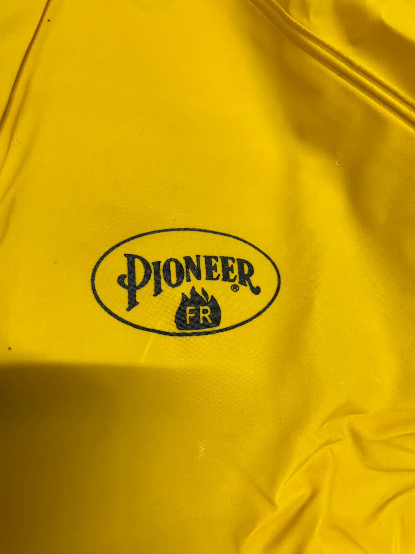 Pioneer 571 Flame-Resistant Waterproof Heavy-Duty PVC Rain Suits (4XL, Yellow) – comes with jacket, hood, pants, suspenders