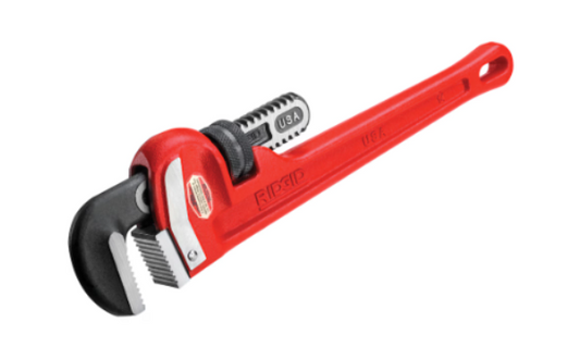 RIDGID 14” Heavy-Duty Steel Straight Pipe Wrench