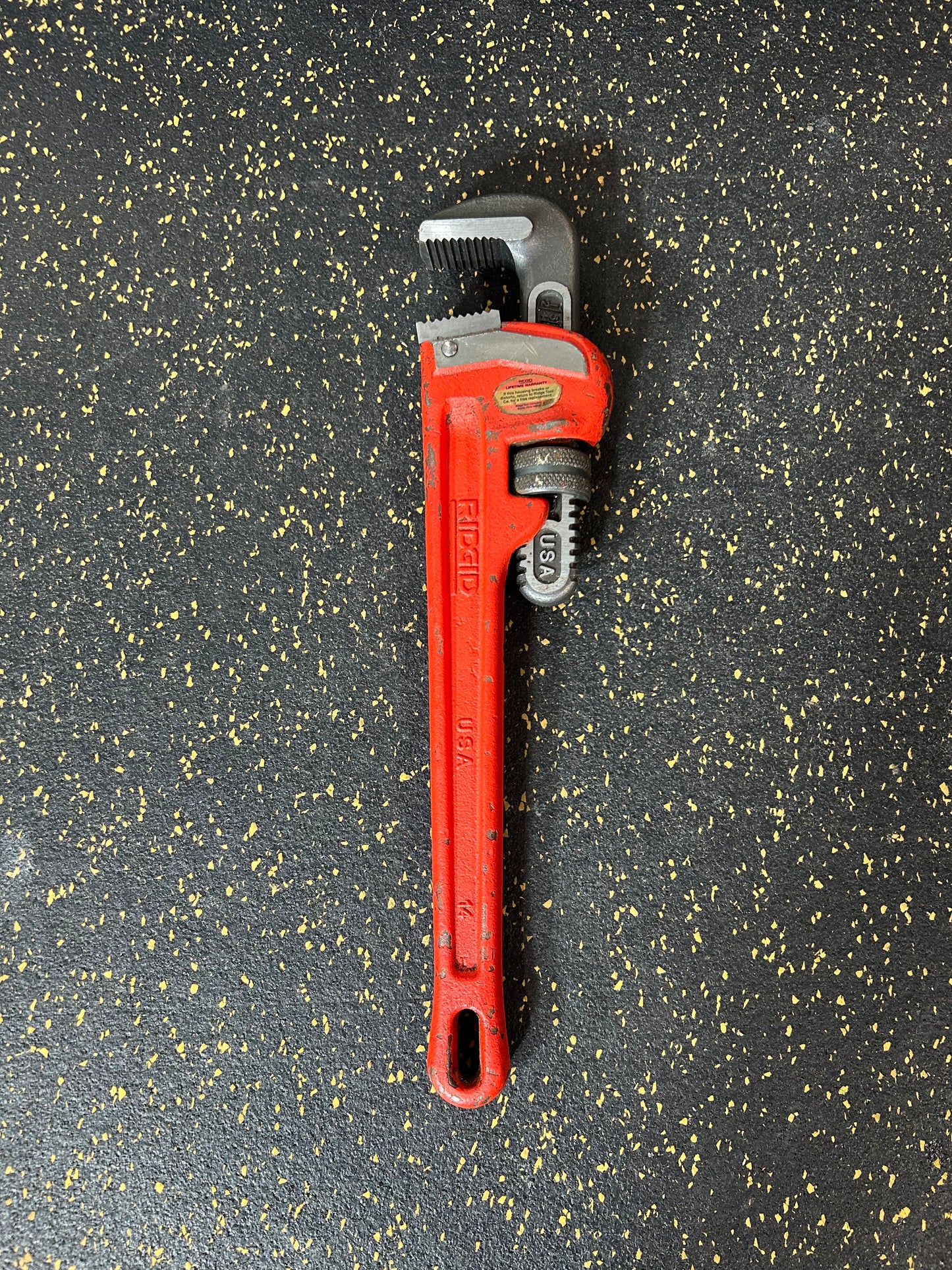 RIDGID 14” Heavy-Duty Steel Straight Pipe Wrench