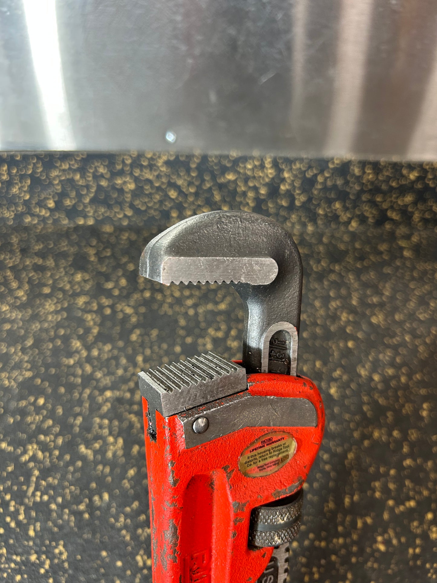 RIDGID 14” Heavy-Duty Steel Straight Pipe Wrench