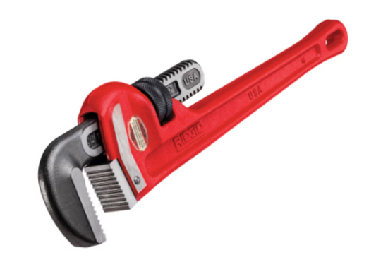 RIDGID 18” Heavy-Duty Steel Straight Pipe Wrench