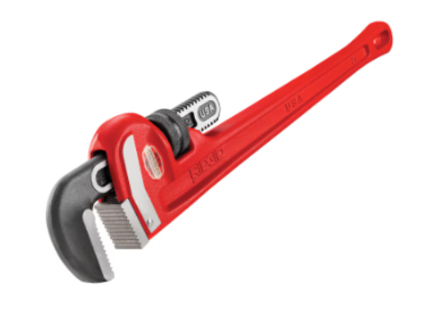 RIDGID 24” Heavy-Duty Steel Straight Pipe Wrench
