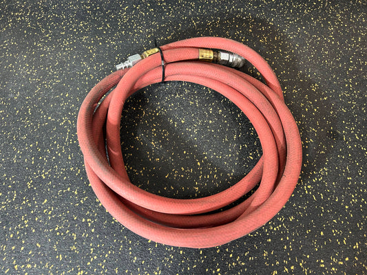 11-Foot 3/8” Diameter Air Hose with Male/Female Fittings