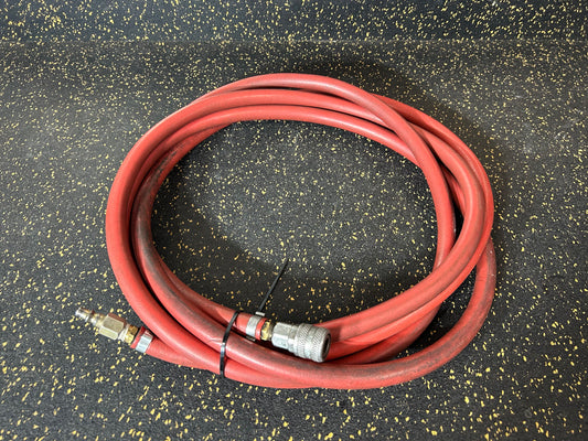 15-Foot 3/8” Diameter Air Hose with Male/Female Fittings