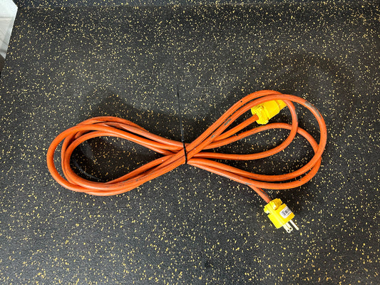 Heavy-Duty 12-Foot Orange Extension Cord (3-Prong, 15A, 125V)