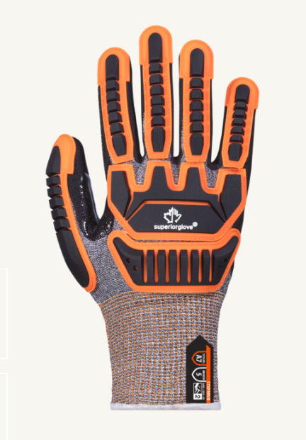 Superior Glove TenActiv STACXPNRVB Work Gloves (Impact & Cut Resistant, Size 6/X-Small)