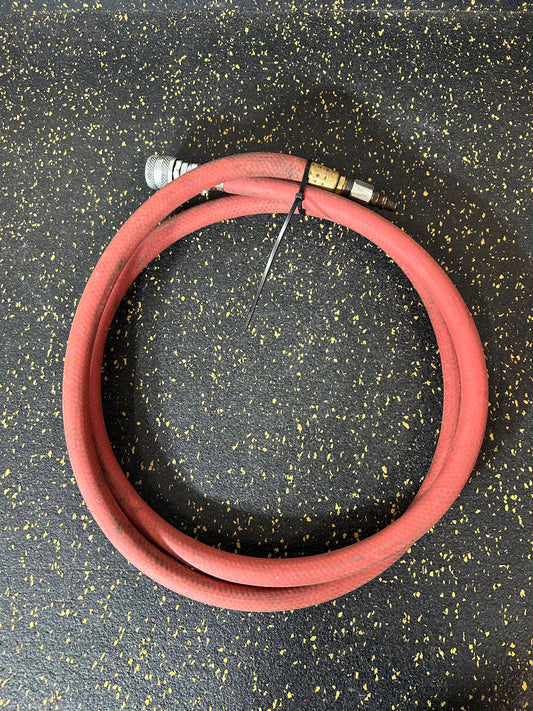 6-Foot 3/8” Diameter Air Hose with Male/Female Fittings