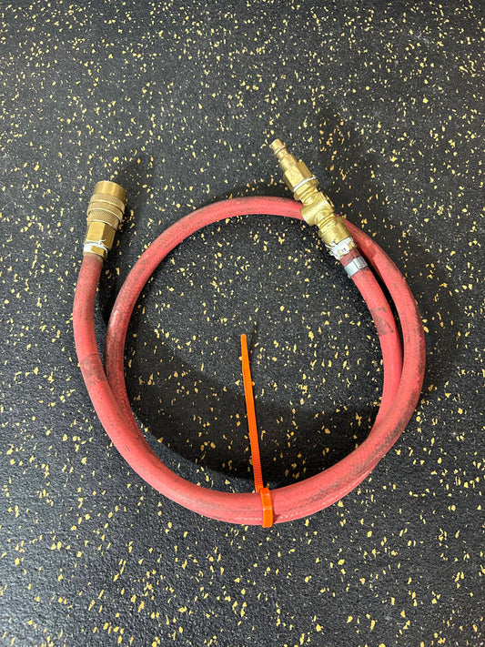 3.5-Foot 1/4” Diameter Air Hose with Male/Female Fittings