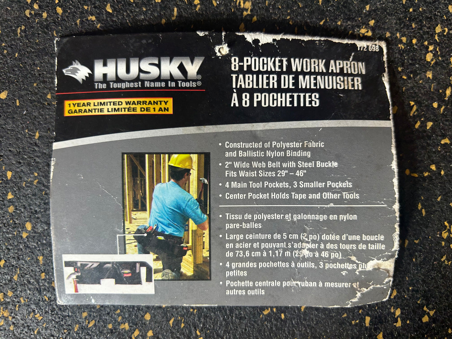 Husky 8-Pocket Carpenter Work Apron – BRAND NEW