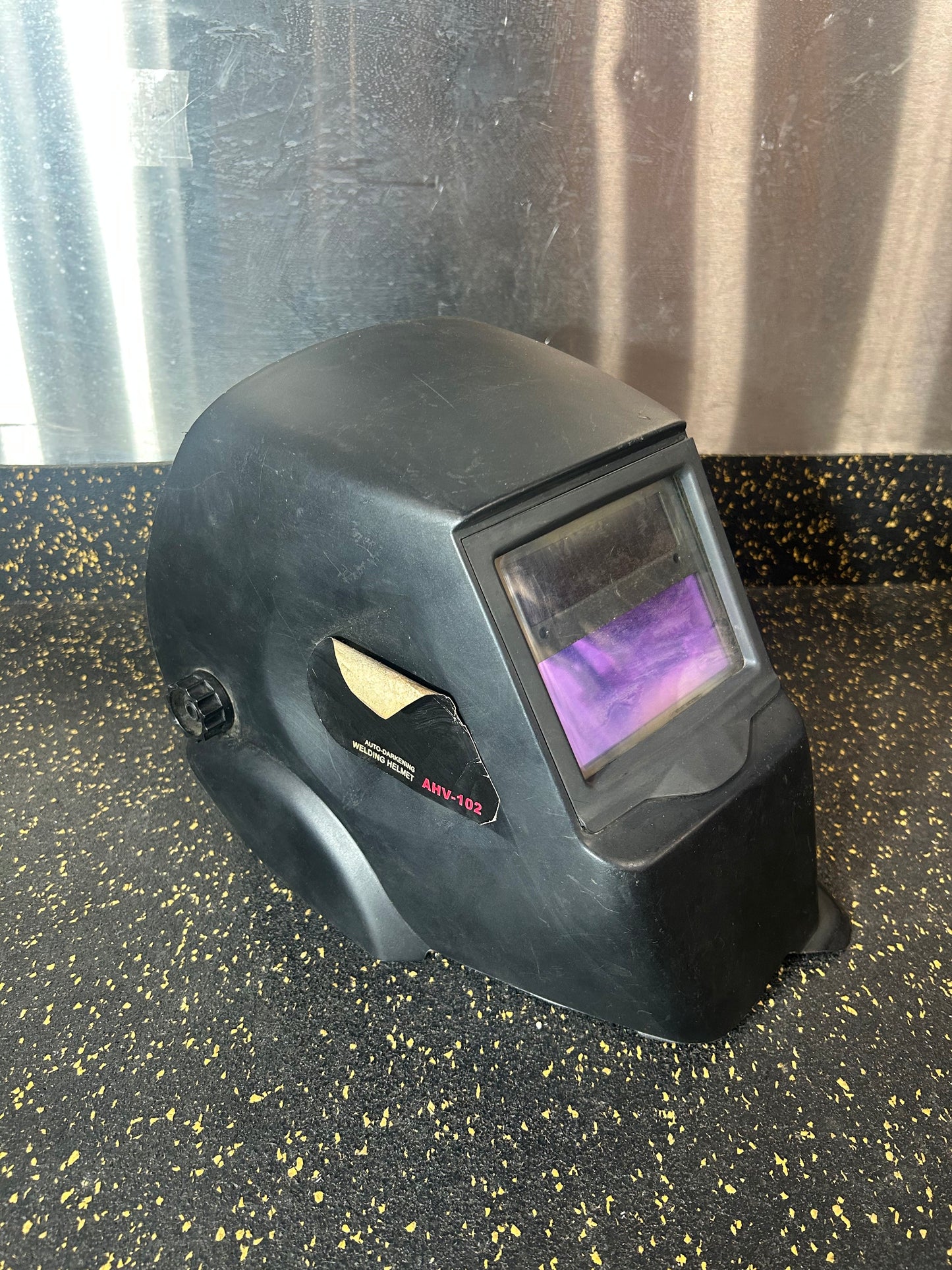 Powerfist Black Variable-Shade Auto-Darkening Welding Helmet (AHV-102, DIN 9-13)