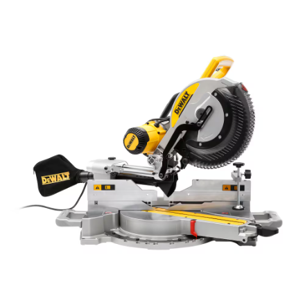 DEWALT DW718 12” Double Bevel Sliding Compound Miter Saw (120V Corded 15-Amp) – COMES WITH 3 BLADES