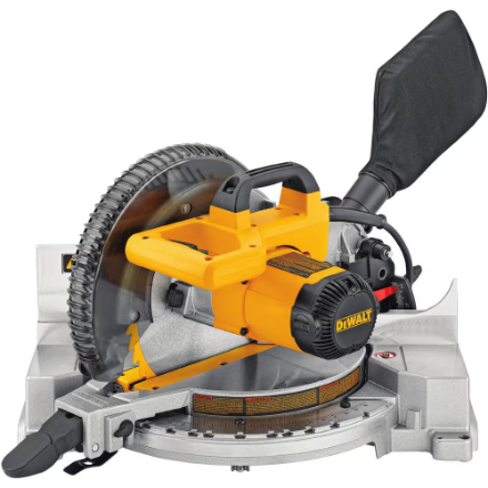 DEWALT DW703 10” Compound Miter Saw (120V Corded 15-Amp) – COMES WITH 3 BLADES