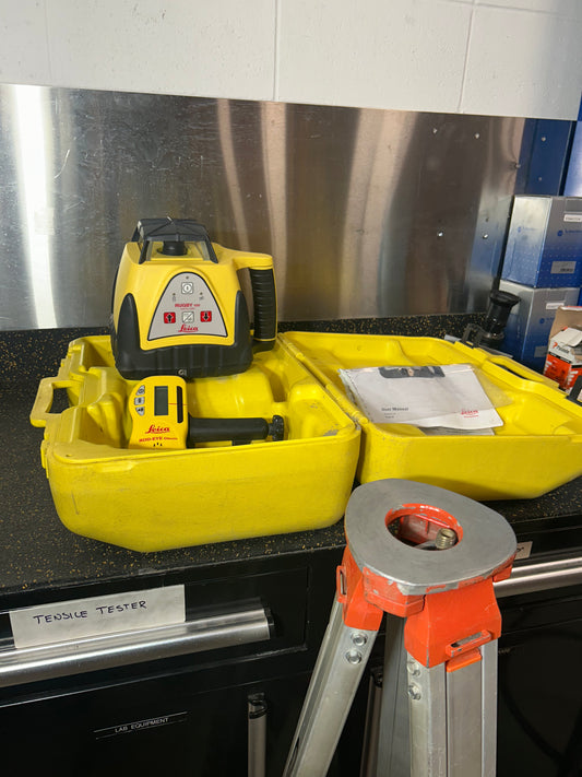 Leica Rugby 100 Laser Level w/ Rod Eye Classic Laser Receiver & Tripod – RELIABLE & DURABLE