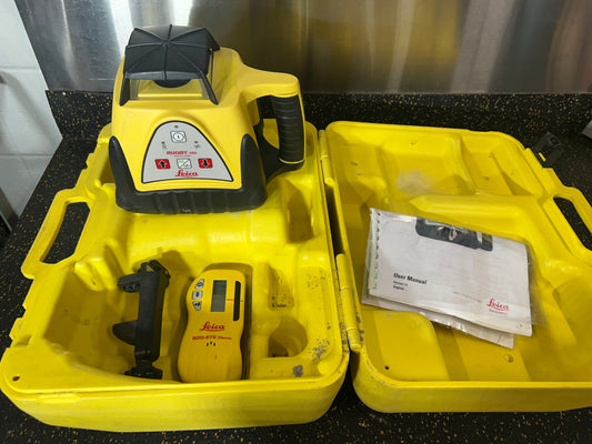 Leica Rugby 100 Laser Level w/ Rod Eye Classic Laser Receiver & Tripod – RELIABLE & DURABLE