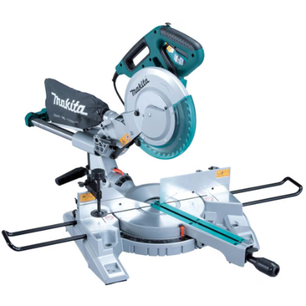Makita LS1013 10” Dual Sliding Compound Miter Saw (120V Corded 13-Amp) w/ RIDGID Mobile Miter Saw Stand & 3 Blades