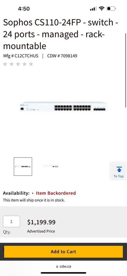 Sophos Switch CS-110-24 FP (24 ports)