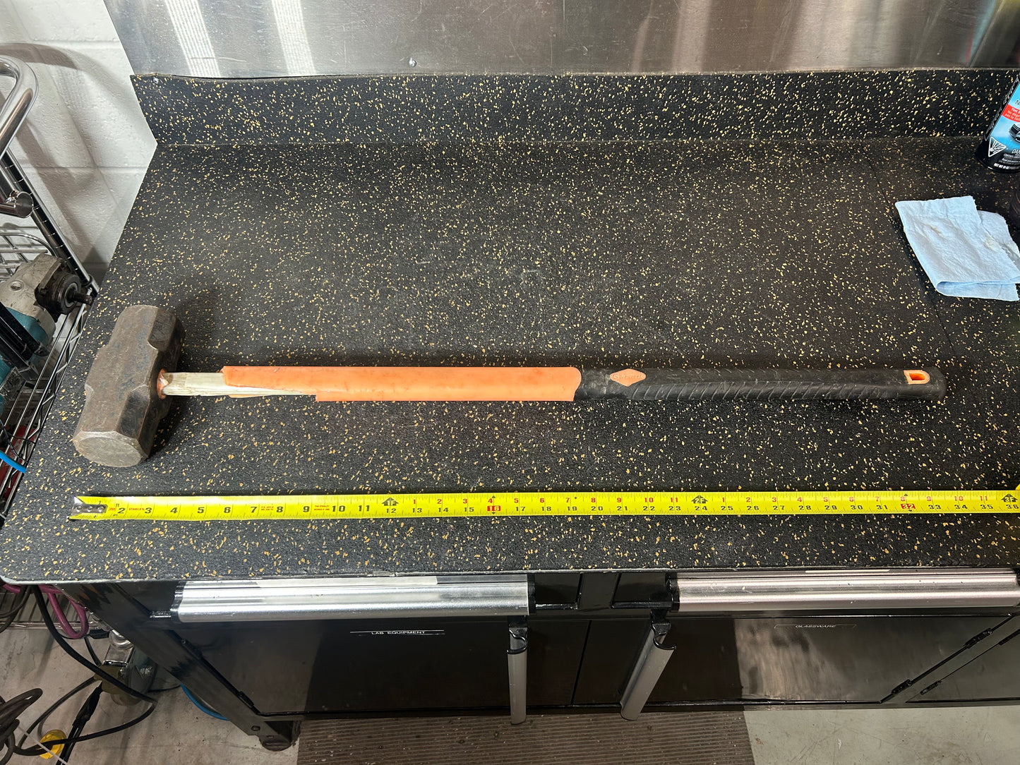 Garant 10 lb Double-Faced Sledgehammer with High-Visibility Fibreglass Handle – 35” Total Length