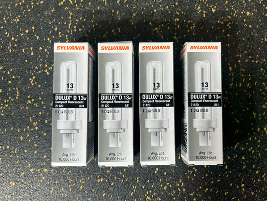 Sylvania CF13DD/841/ECO DULUX Double Tube 13-Watt Compact Fluorescent Bulb – BRAND NEW