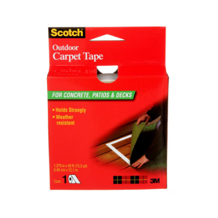 Scotch Outdoor Carpet Tape (CT3010, 1.375” x 40 ft) – SLIGHTLY USED