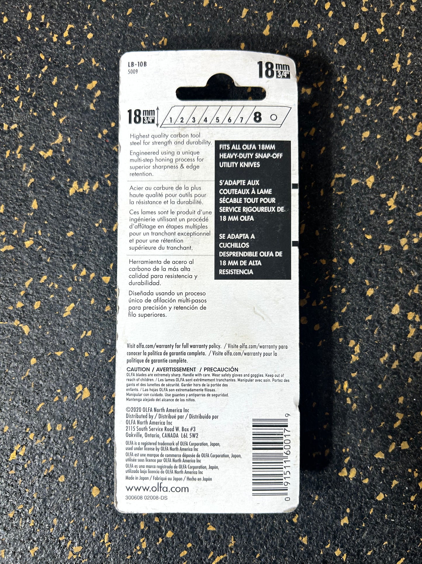 OLFA 3/4” (18mm) Heavy-Duty Snap-Off Replacement Blades (10-piece pack) – 3 PACKS AVAILABLE, BRAND NEW