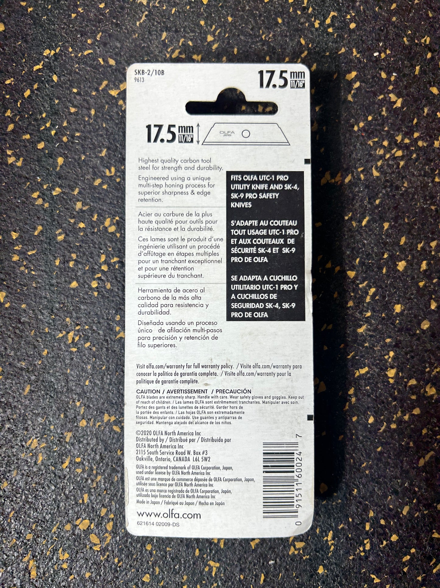OLFA 11/16” (17.5mm) Dual-Tip Safety Blades (10-piece pack) – 8 PACKS AVAILABLE, BRAND NEW