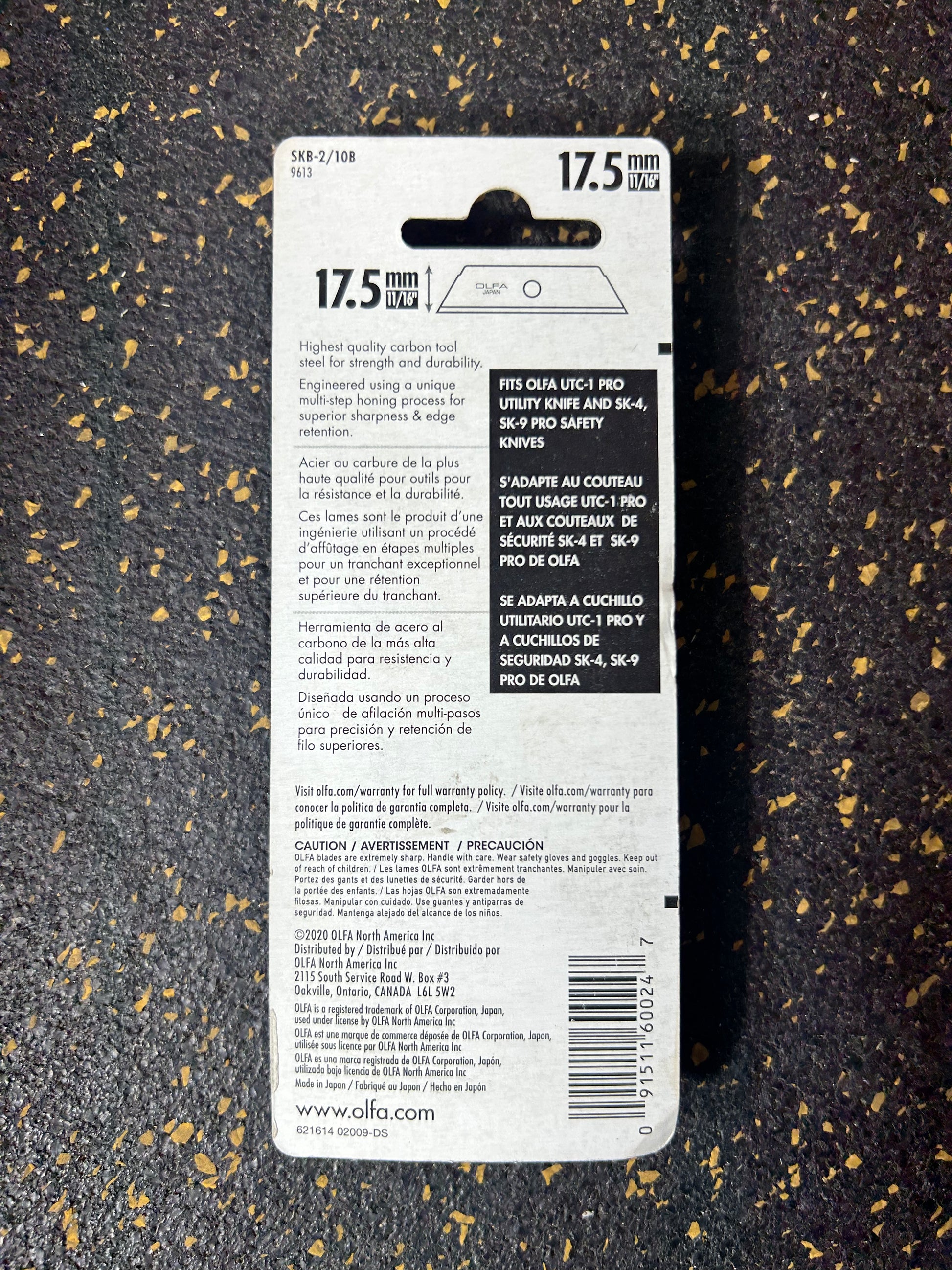 OLFA 11/16” (17.5mm) Dual-Tip Safety Blades (10-piece pack) – 8 PACKS AVAILABLE, BRAND NEW