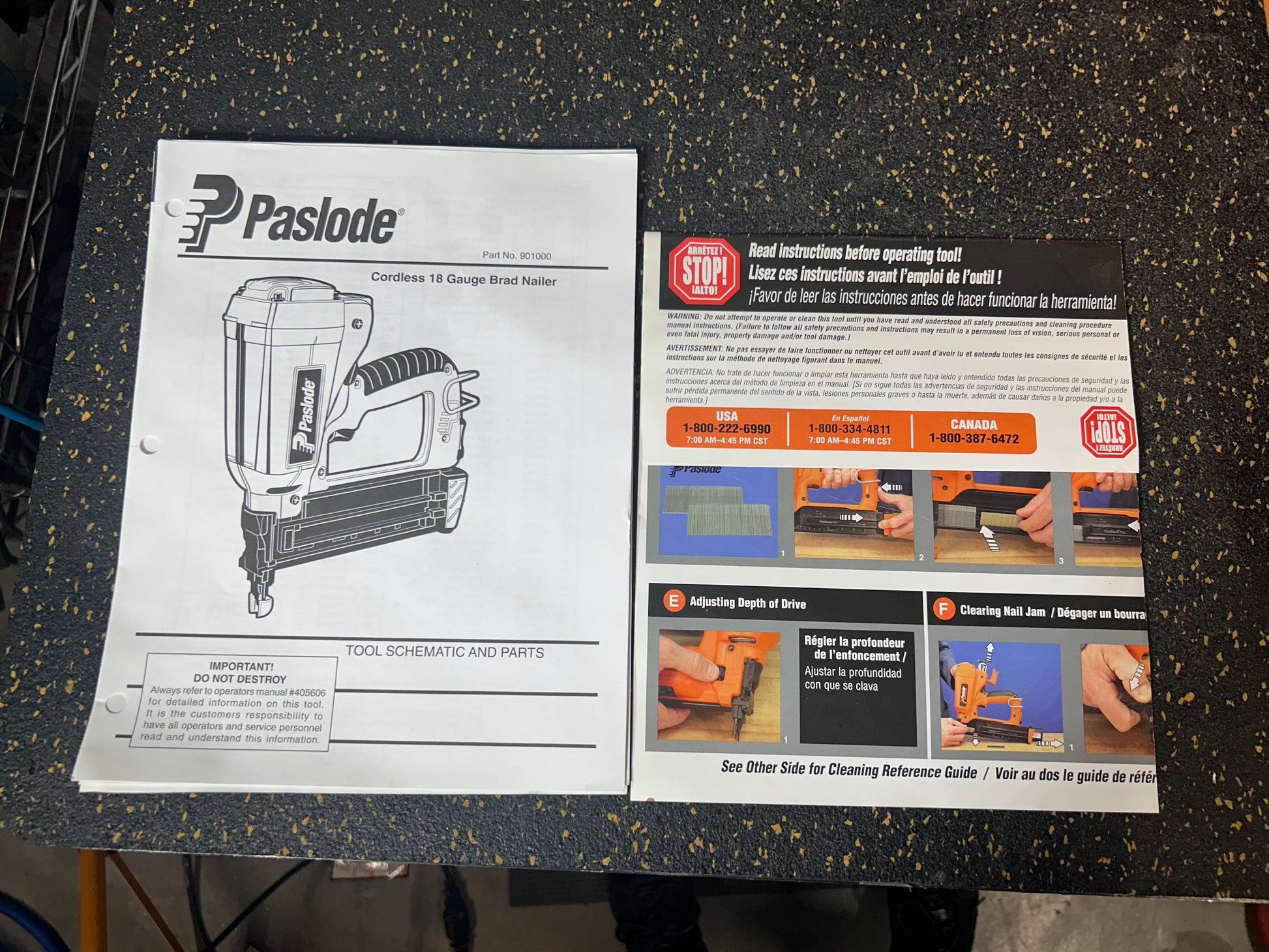 Paslode IM200F18 Cordless 18-Gauge Finish Nailer (comes with hard carrying case!)