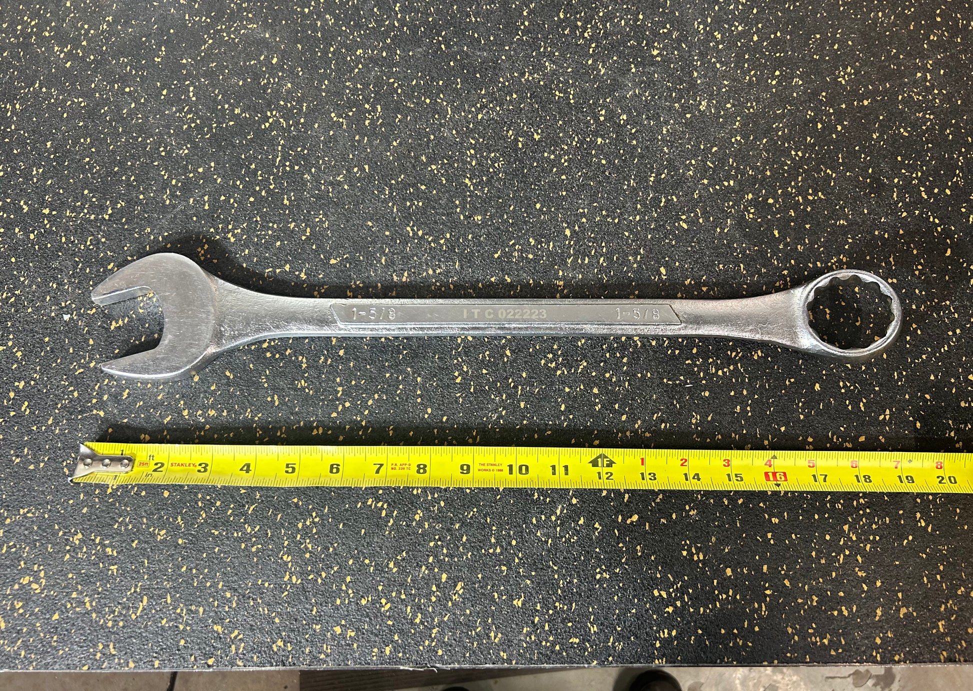 ITC 1-5/8” Raised Panel Combination Wrench (Drop Forged Chrome Vanadium Steel, Model 022223)