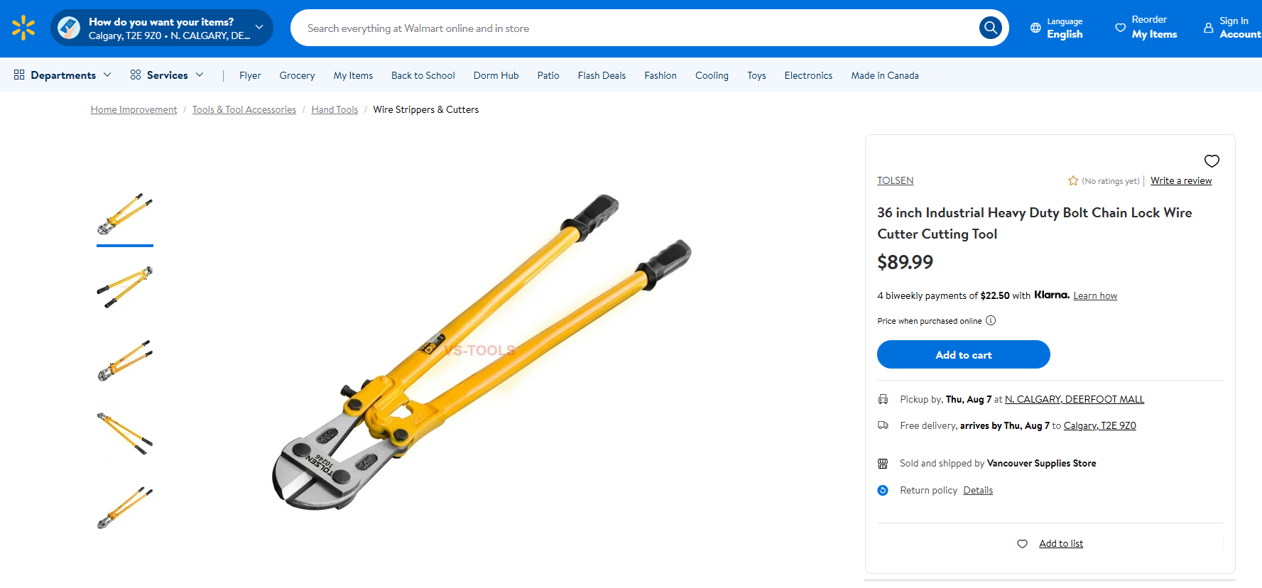 POWERFIST 36” Industrial Heavy-Duty Bolt Cutters