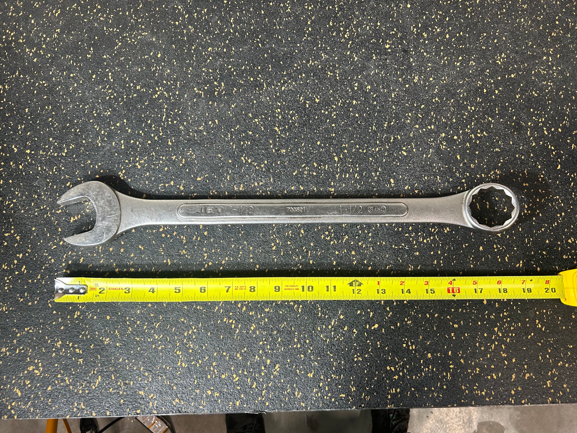 JET 1-1/2” Raised Panel Combination Wrench (Chrome Finish, Model 700521) – HIGH QUALITY