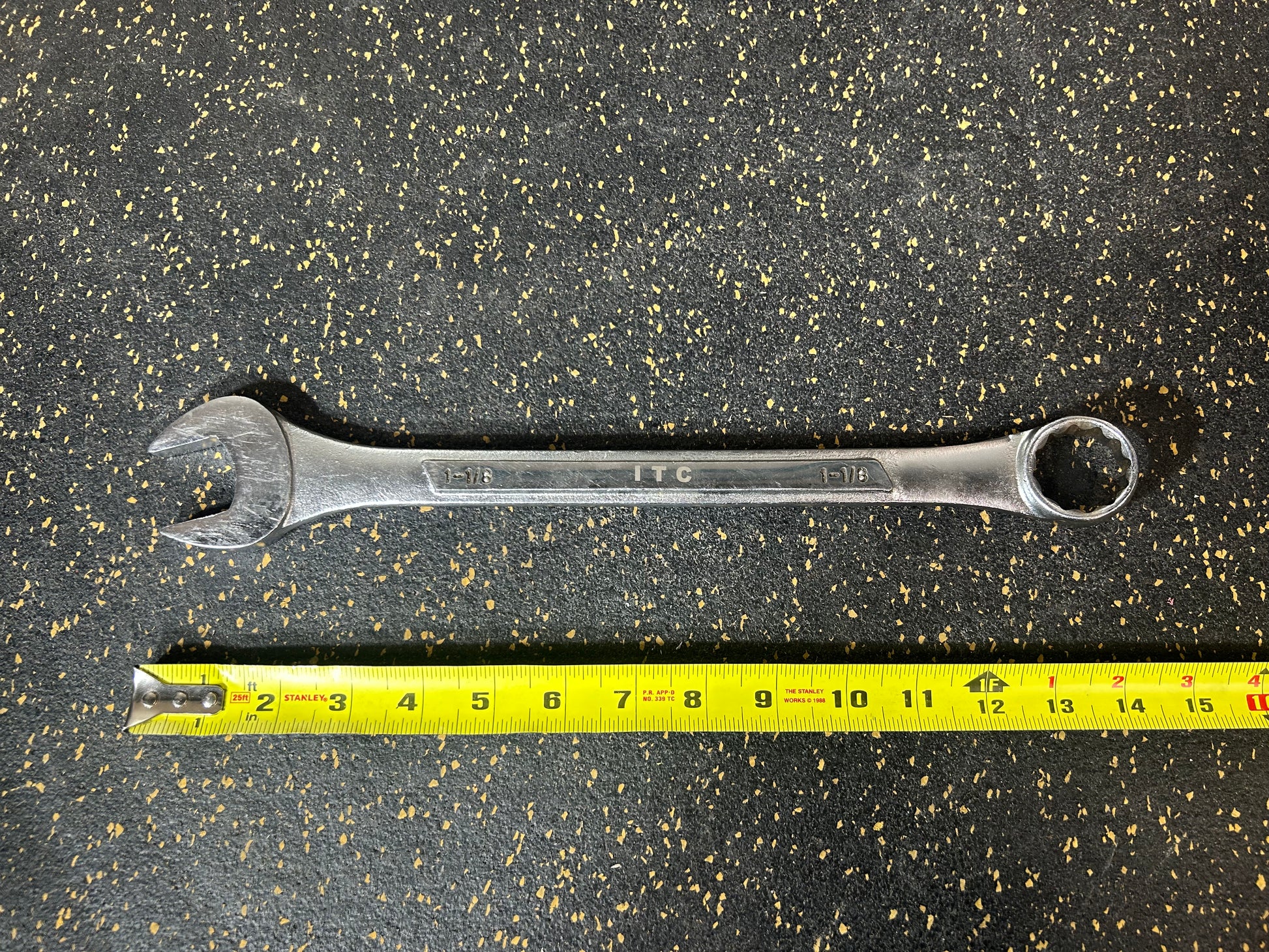 ITC 15/16” Raised Panel Combination Wrench (Chrome Vanadium Steel, Satin Finish)