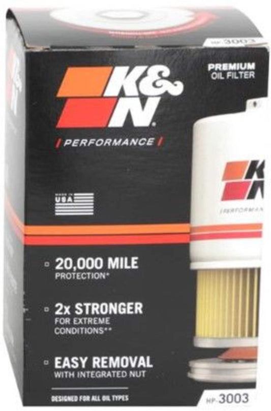 K&N Performance Gold Premium Oil Filter (HP-3003) – DURABLE