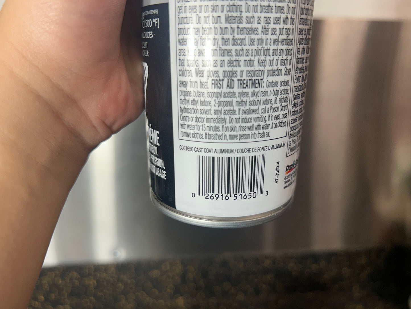 Sherwin Williams Dupli-Color Engine Enamel with Ceramic CDE1650 (Cast Coat Aluminum, 340g)