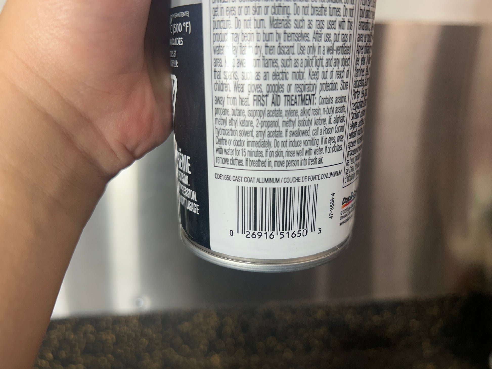 Sherwin Williams Dupli-Color Engine Enamel with Ceramic CDE1650 (Cast Coat Aluminum, 340g)