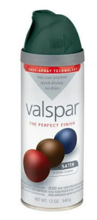 Valspar Satin Spray Paint and Primer (Peacock House, 340g)