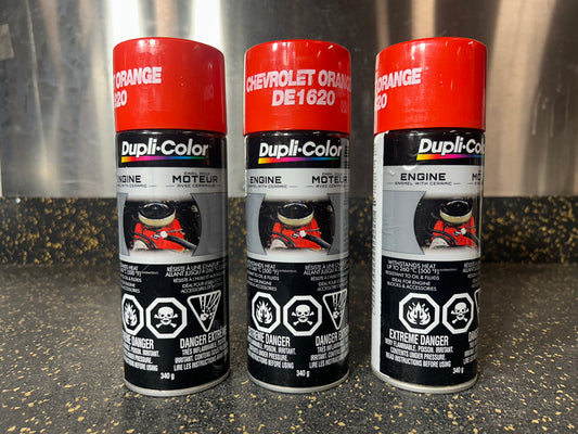 Sherwin Williams Dupli-Color Engine Enamel with Ceramic CDE1620 (Chevrolet/Chrysler Orange, 340g)