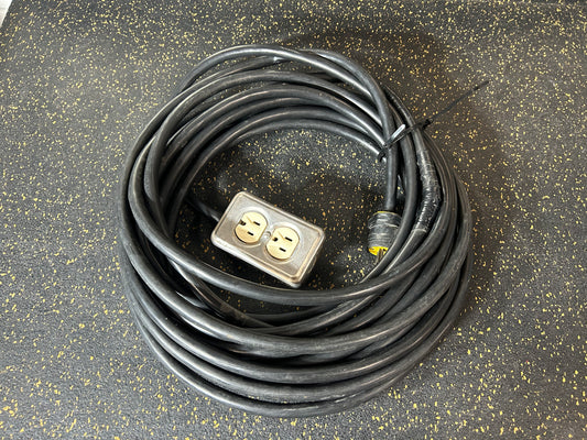 50-Foot Double Outlet Extension Cord (3-Prong, 12 AWG)