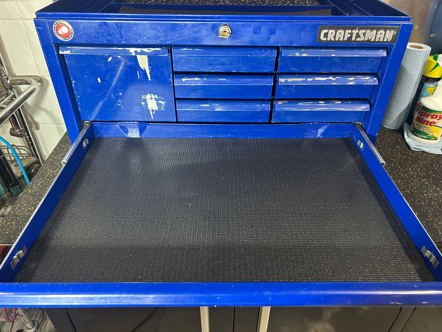 Craftsman Metal Tool Chest (Blue, 10 Drawers, 26”W x 18”D x 20.5”H)