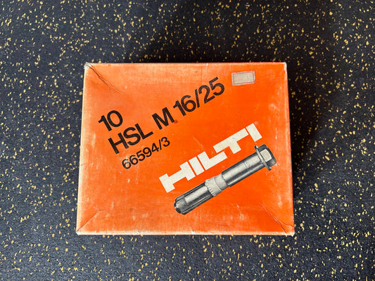 Hilti HSL4 Heavy-Duty Wedge Anchors (M16, 153mm or 6”, 10-piece set)