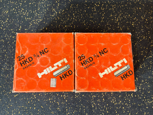 Hilti HKD Drop-in Anchors (20mm or 3/4”)
