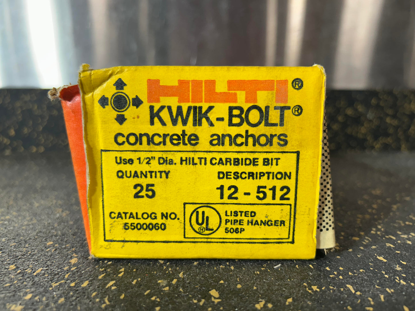 Hilti Kwik-Bolt 3 Wedge Anchors HDG (1/2” x 7”, 25-piece set)