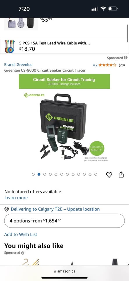 Greenlee CS-8000 Circuit Seeker in Excellent Working Condition with Case