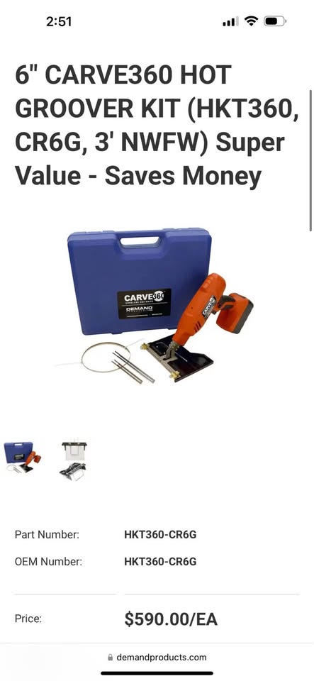 Demand Products Carve 360 Cordless Hot Knife for Foam Cutting
