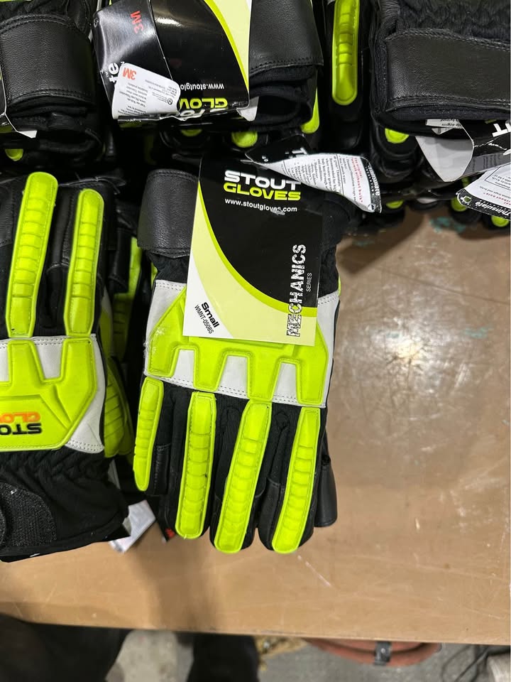 Stout Gloves Mechanic Series Work Gloves (Sizes Small and Large) for Heavy-Duty Tasks