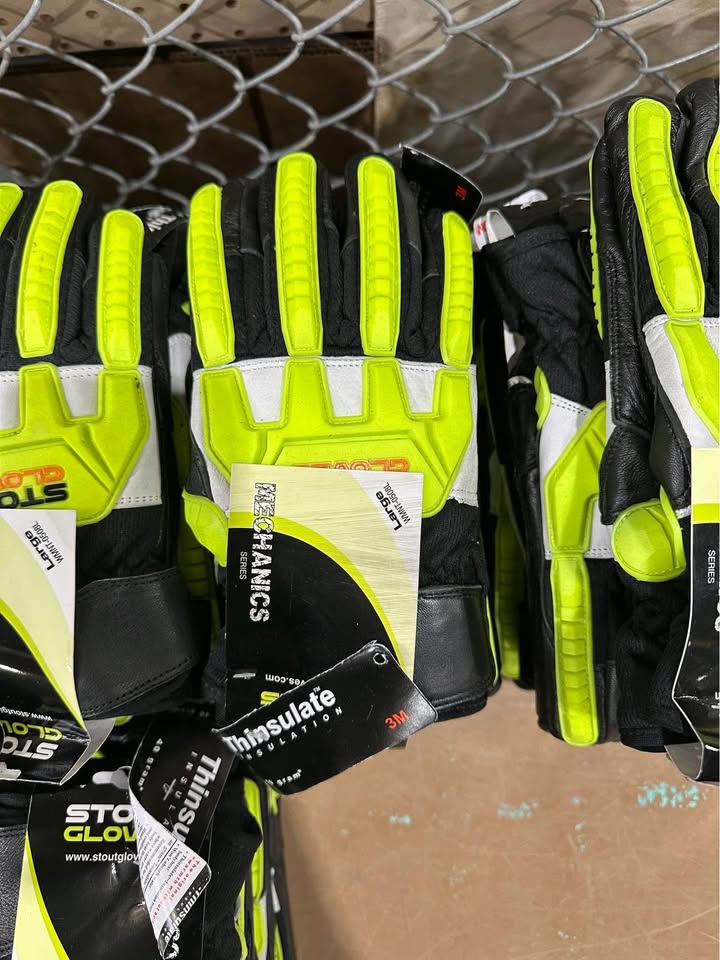 Stout Gloves Mechanic Series Work Gloves (Sizes Small and Large) for Heavy-Duty Tasks