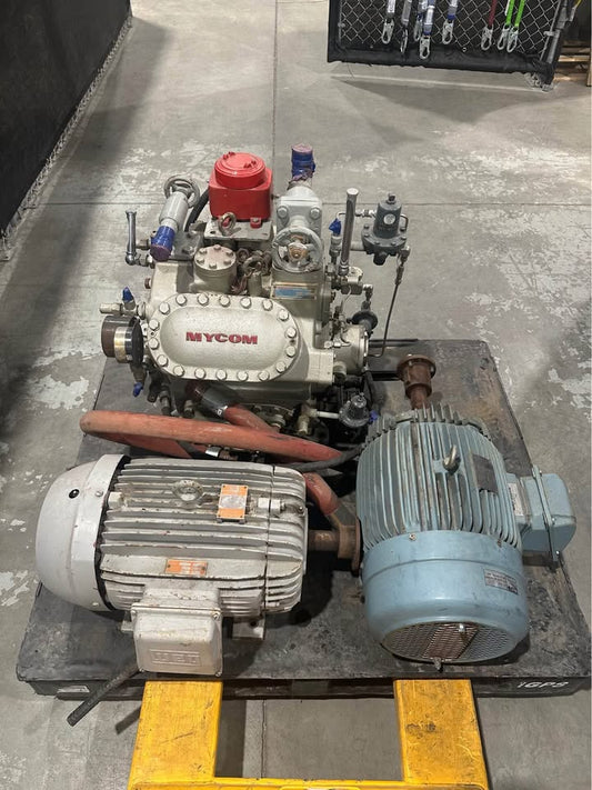 Mycom F4C Reciprocating Gas Compressor with Westinghouse & Weg Motors