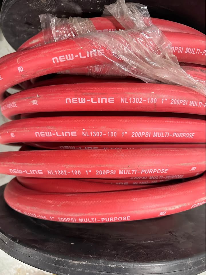 New Line NL 200 PSI 1” Multi-Purpose Rubber Hose (100 Ft)