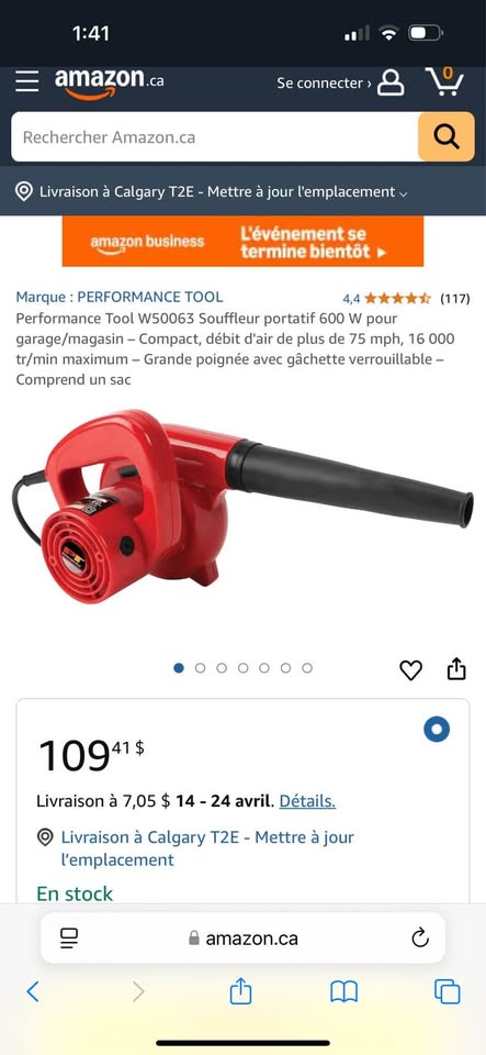Performance Tool W50063 Shop Blower